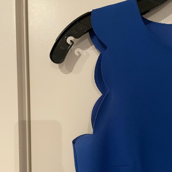 J. Crew Blue Scalloped Dress (Size 6) - Picture 5 of 9